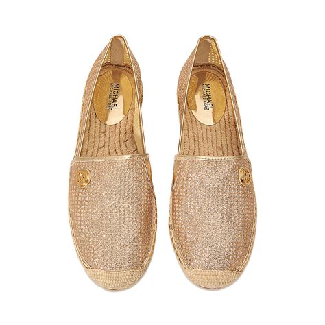 michael kors gold slip ons|michael kors slip on shoe.